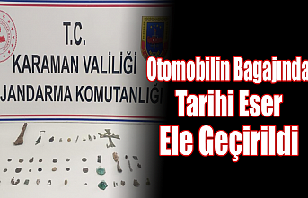 Otomobilin Bagajında Tarihi Eser Ele Geçirildi