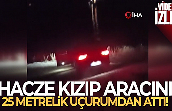 Aracını 25 Metrelik Uçurumdan Attı