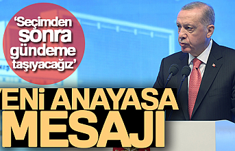 Cumhurbaşkanı Erdoğan'dan Yeni Anayasa Mesajı