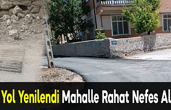 O Yol Yenilendi Mahalle Rahat Nefes Aldı