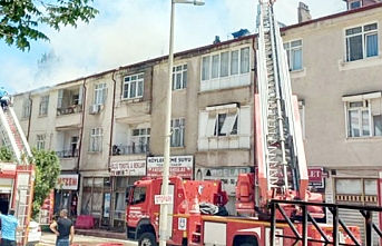 Yabancı Uyruklu Ailenin Kaldığı Evde Yangın