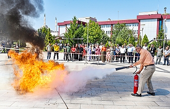 Yangın Tatbikatı Yaptılar